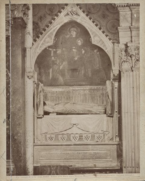 Alinari, Fratelli — Chiesa di S. Maria sopra Minerva, Monumento di Guglielmo Durante. (Giovanni Cosmati.) — insieme
